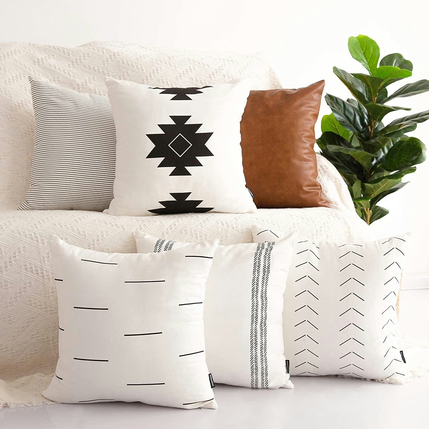 HOMFINER Decorative Throw Pillow Covers