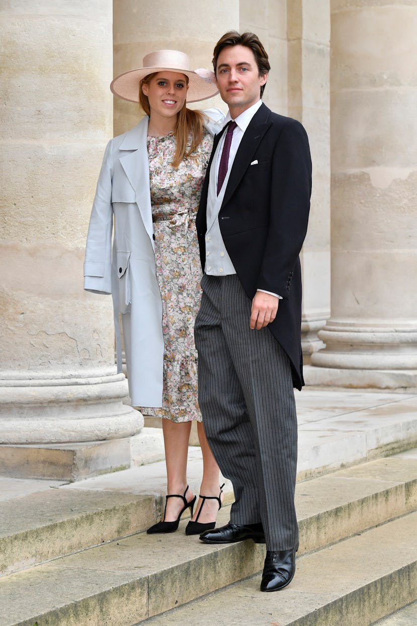 rincess Beatrice d’York and her fiance Edoardo Mapelli Mozzi attend the Wedding of Prince Jean-Chris...