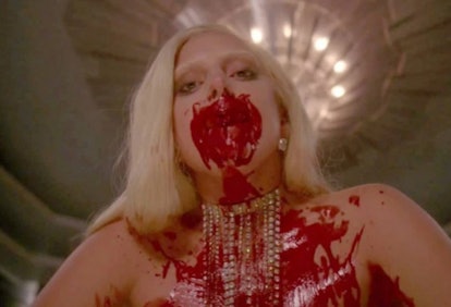 Lady Gaga with blood on her face in FX's 'American Horror Story: Hotel'
