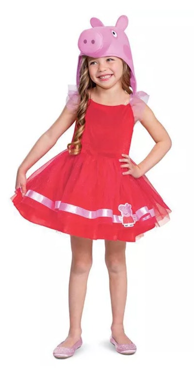 One TV Halloween costume for girls is this 'Peppa Pig' costume dress from Target.