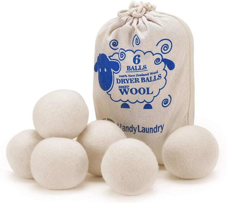 Handy Laundry Wool Dryer Balls (6-Pack)