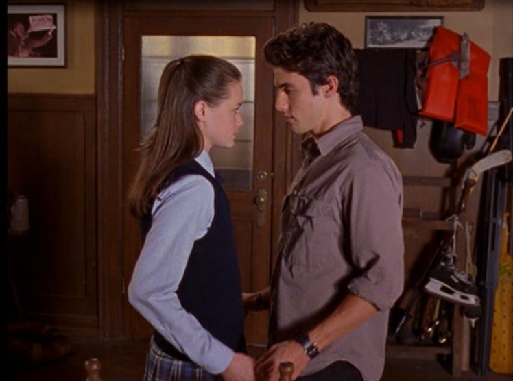 Jess ( Milo Ventimiglia) and Rory (Alexis Bledel) share a moment in 'Gilmore Girls.'