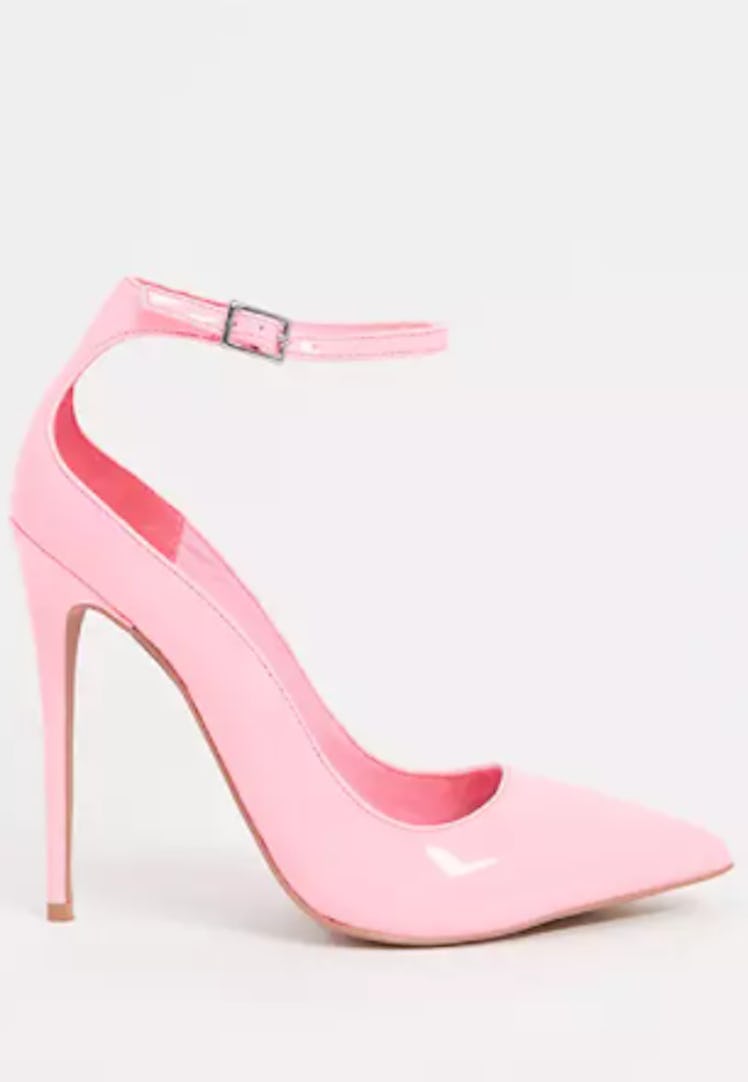 pink stiletto pumps