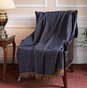 Biddy Murphy Merino Wool and Cashmere Blanket