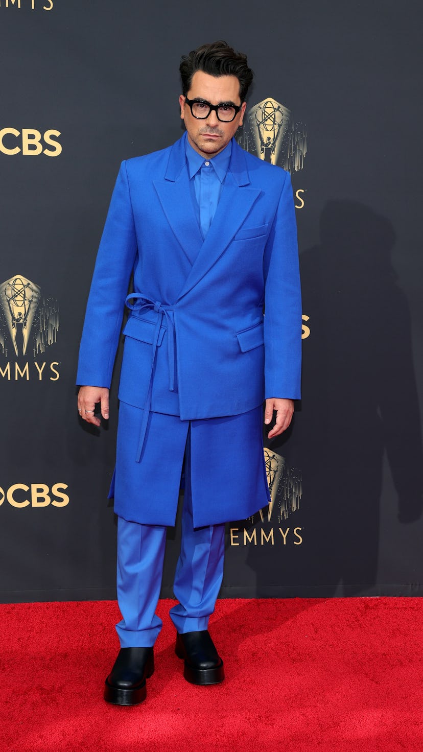 On the 2021 Emmy Awards red carpet, stars embraced the highlighter color trend of the early-aughts, ...