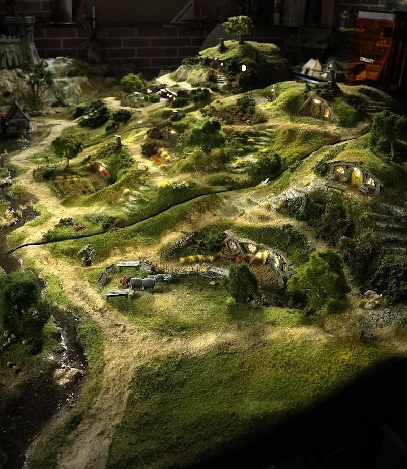 A replica of the Shire for wargaming built by YouTuber Real Terrain Hobbies. Games. Gaming. Tabletop...