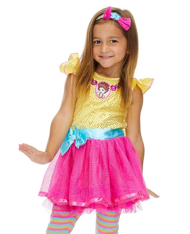This 'Fancy Nancy' costume dress is a TV Halloween costume choice for girls.