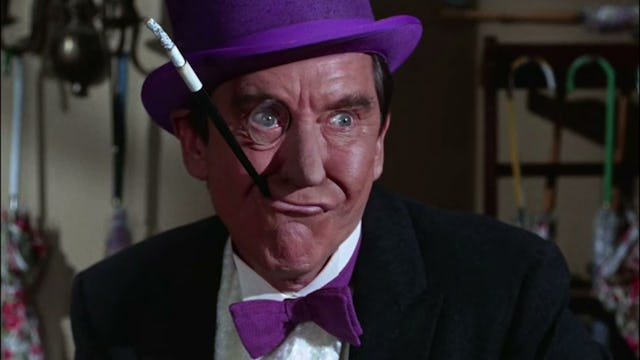 Burgess Meredith as the Penguin.