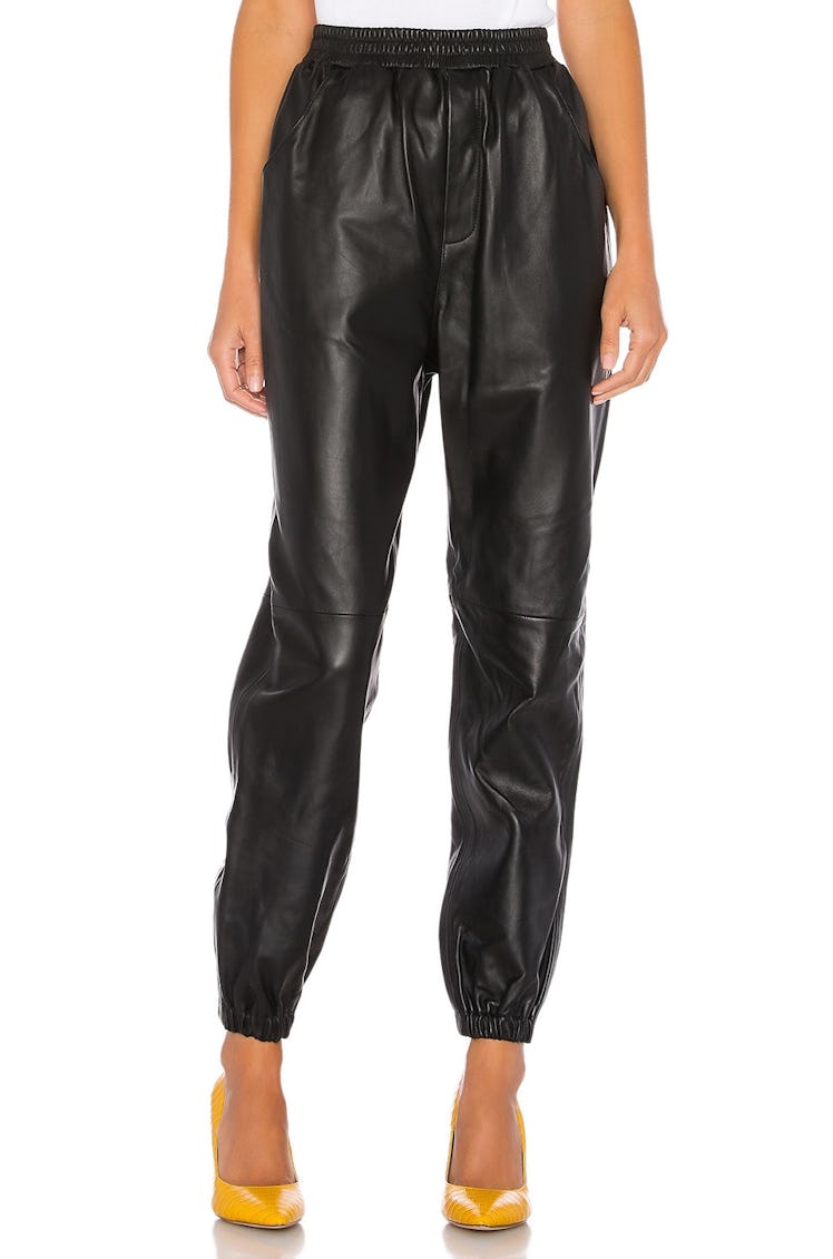 Tracey Leather Joggers