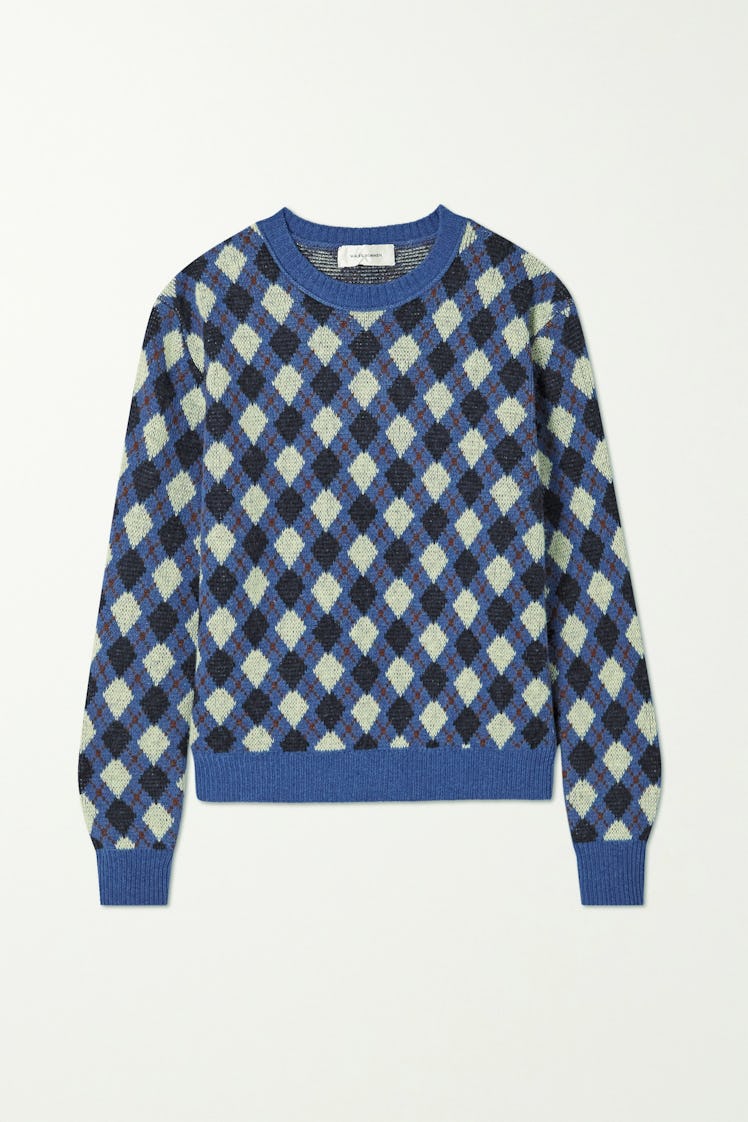 Williams Argyle Merino Wool-Blend Sweater