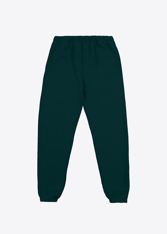 Heavyweight Classic Sweatpant in Emerald from Les Tien.