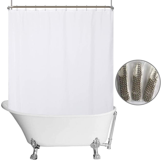 N&Y Home Clawfoot Tub Shower Curtain Liner