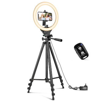 SENSYNE Store 10-Inch Ring Light With Extendable Tripod Stand