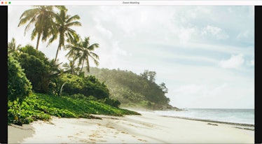 These tropical beach backgrounds for Zoom will make you feel like you're on vacation. 