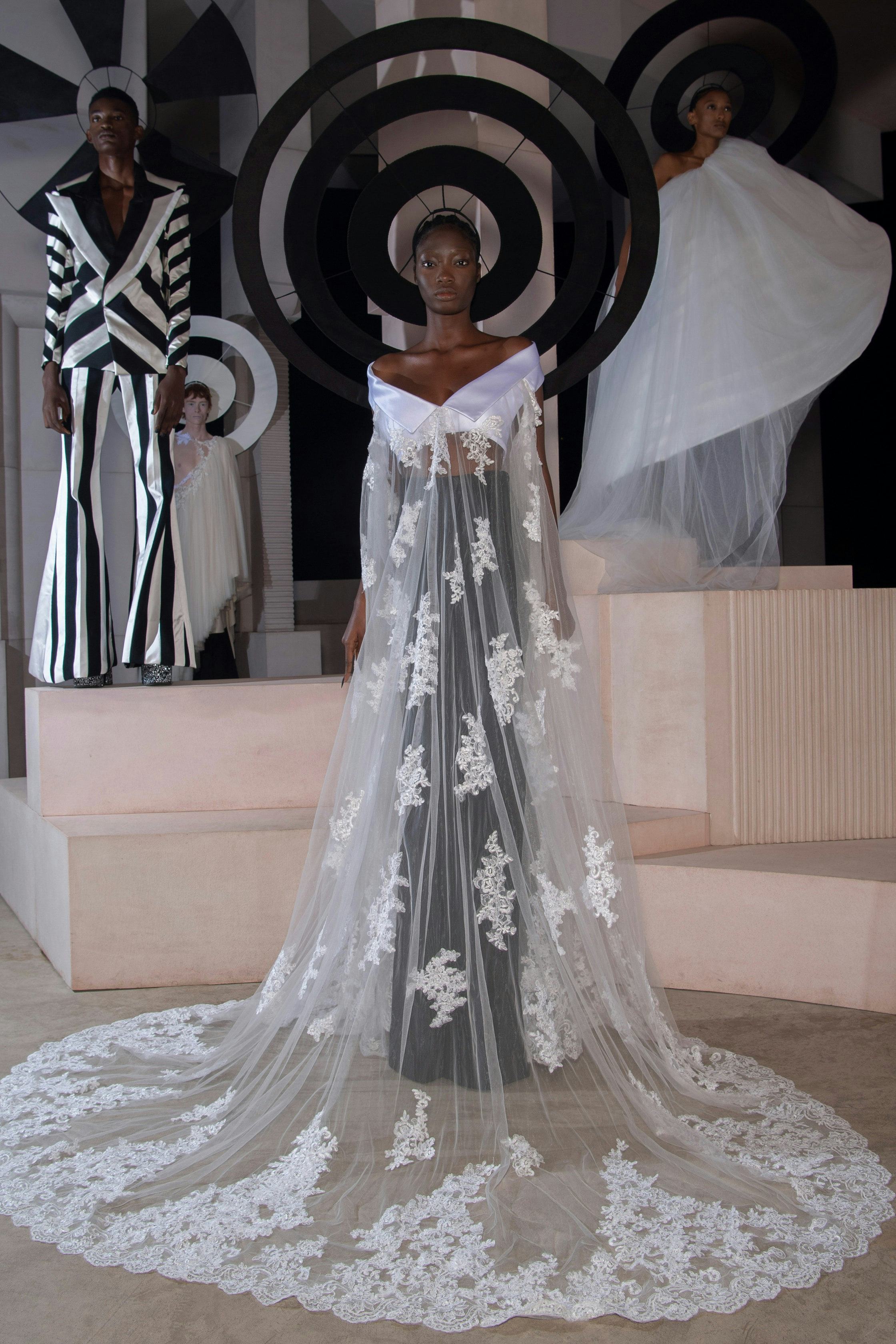 The best London Fashion Week 2021 shows in photos, from Victoria Beckham to Harris Reed.