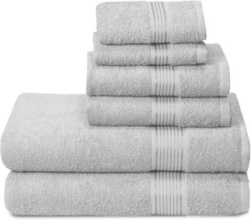 Elvana Home Ultra Soft Cotton Towels (6-Pack)