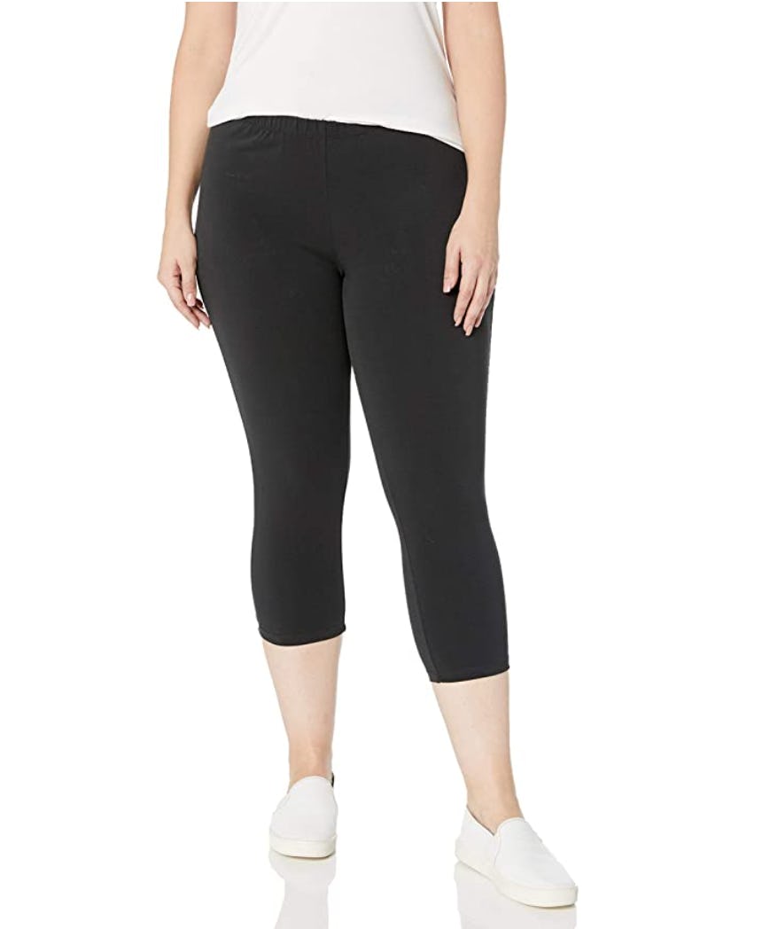 Just My Size Plus Size Stretch Jersey Capri Legging