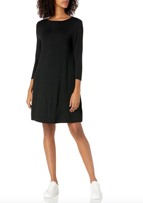 Amazon Essentials 3/4 Sleeve Boatneck Swing Dress