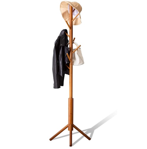 BMOSU Bamboo Coat Rack