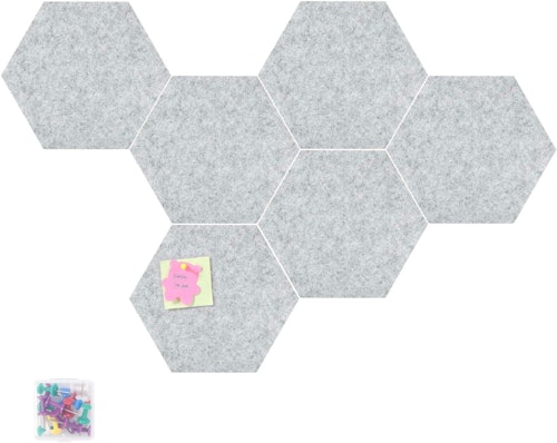 Tikea Hexagon Felt Board (6-Pieces)