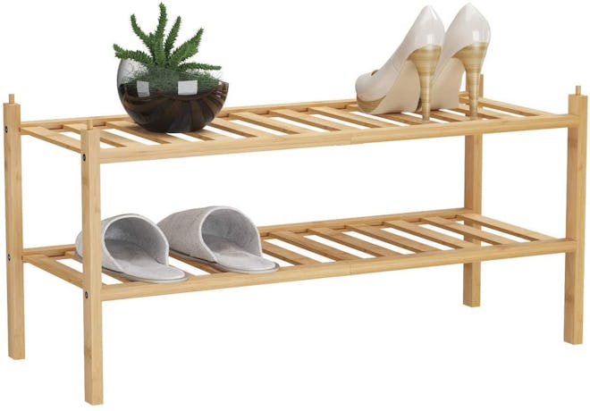 BAMFOX 2-Tier Shoe Rack