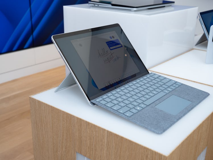 The Surface Pro 8 has a larger 13-inch touchscreen and slimmer bezels.