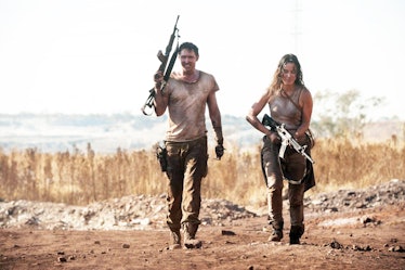 Bo (Lee Pace) and Nadia (Bérénice Marlohe) get ready to fight in Revolt.