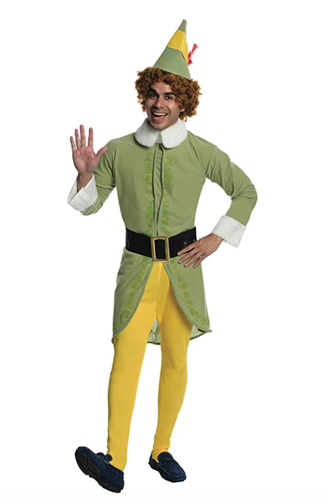 Buddy the Elf is one funny Halloween costume idea for men.