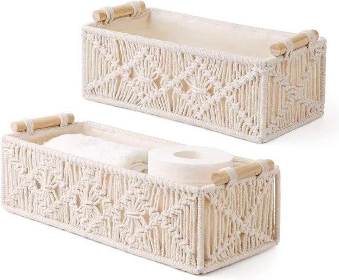 Mkono Macrame Baskets (Set of 2)