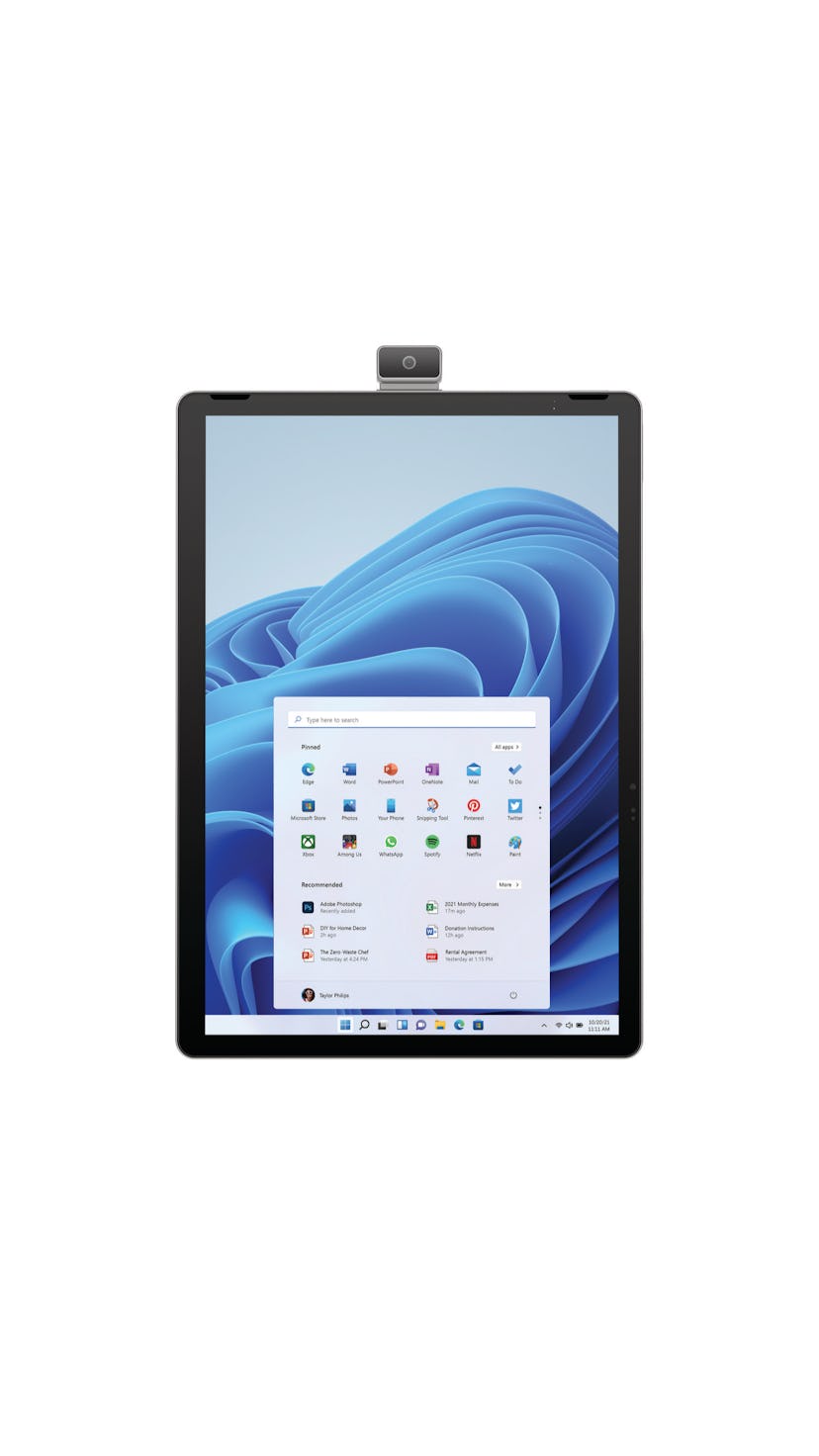 HP 11 inch Tablet PC with front-facing webcam 