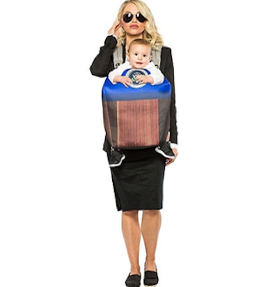 Funny mom, dad, and baby Halloween costumes get the whole neighborhood laughing.
