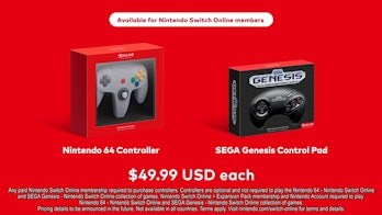 N64 and Sega Genesis controllers for Nintendo Switch