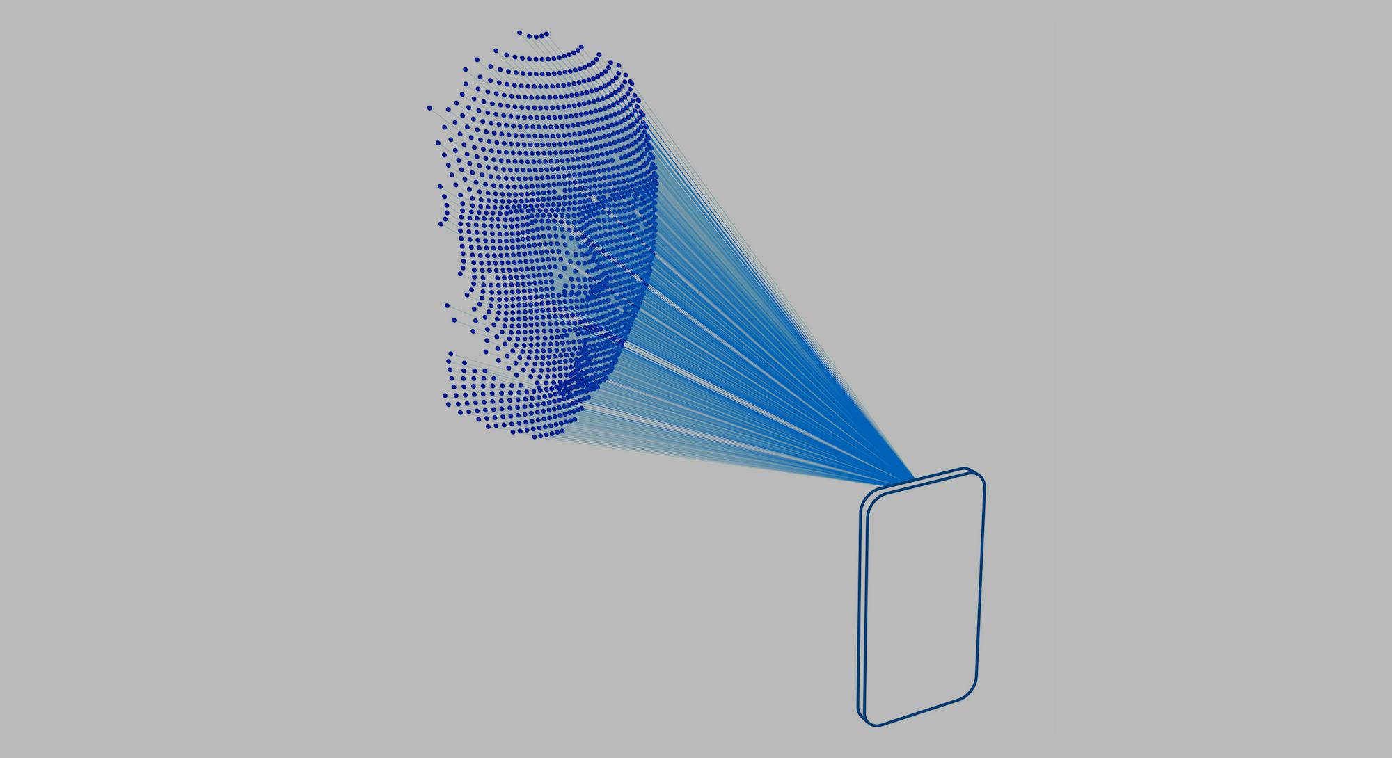 Facial recognition using lasers