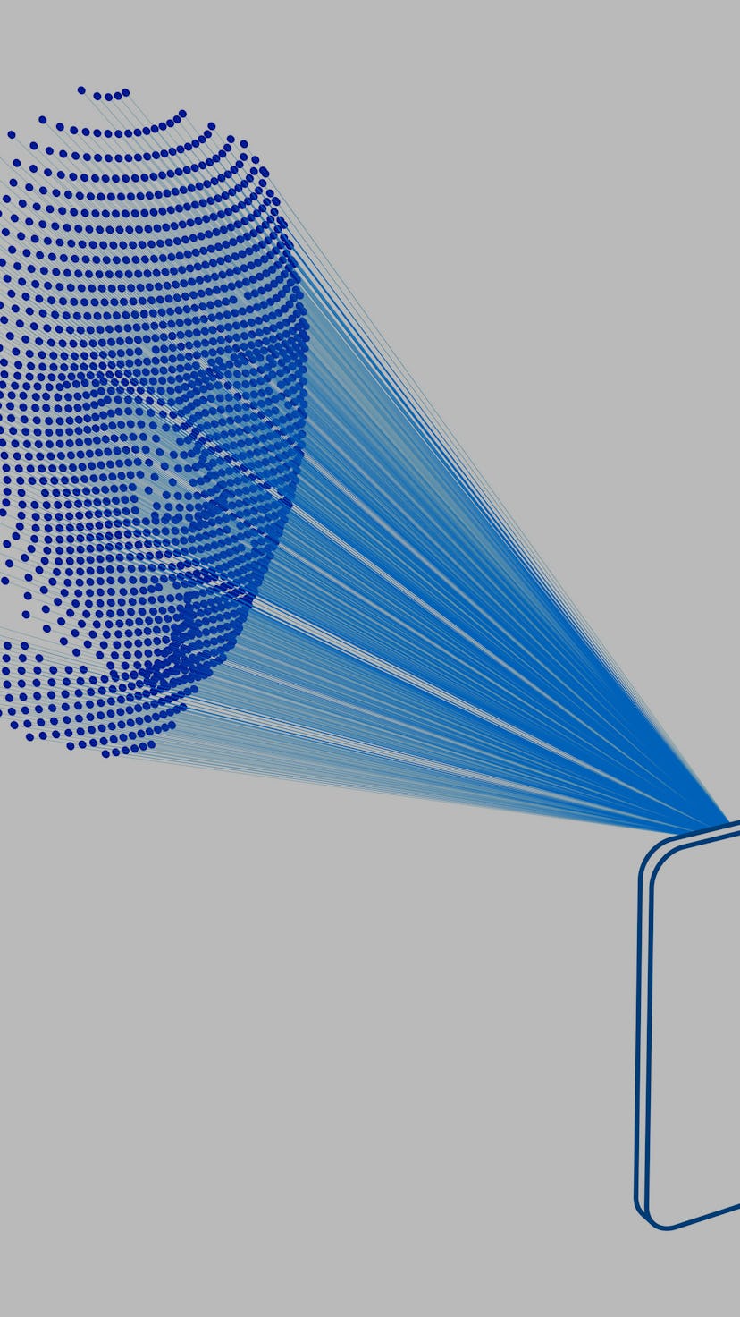 Facial recognition using lasers