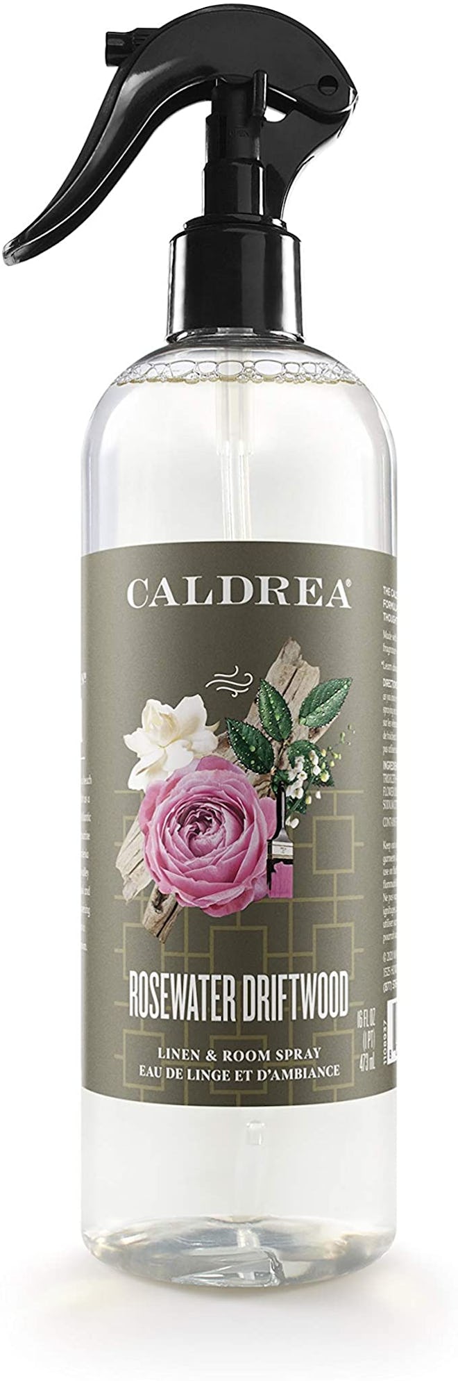 Caldrea Rosewater Driftwood Linen And Room Spray, 16 Oz