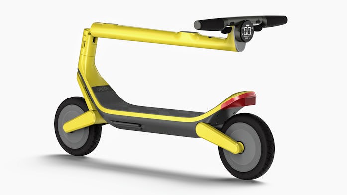 Unagi Model Eleven e-scooter in yellow
