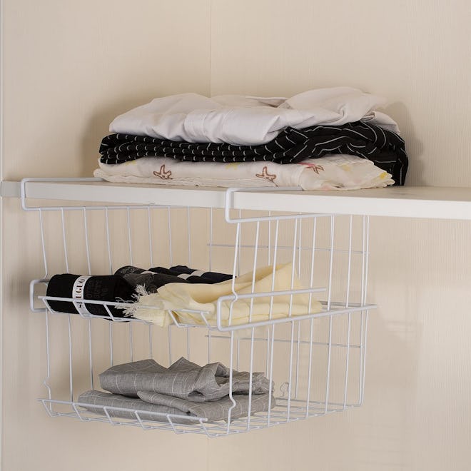 Lonian Stackable Under-Shelf Hanging Basket (2-Pack)