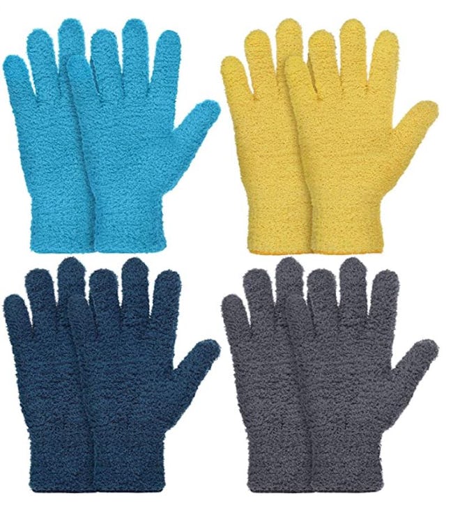 Patelai Dusting Cleaning Mittens (4-Pack)