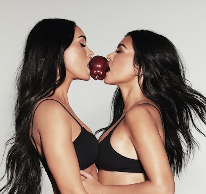 Megan Fox and Kourtney Kardashian pose for the news SKIMS campaign, out on September 22, 2021.