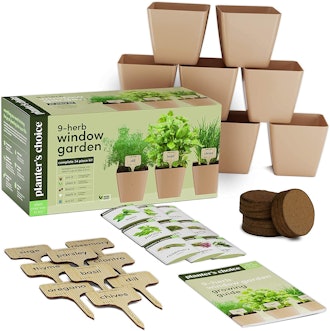 Planters' Choice 9-Herb Window Garden Kit