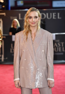 Jodie Comer attends the UK premiere of 20th Century Studios' "The Last Duel" at the Odeon Luxe Leice...