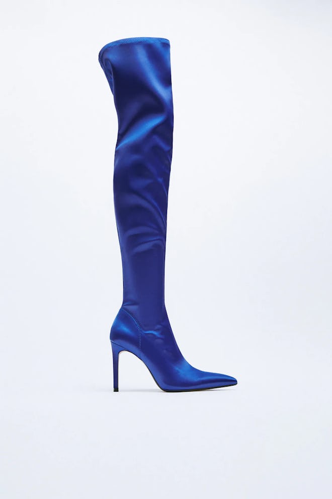 Tall Shaft Heeled Boots Zara
