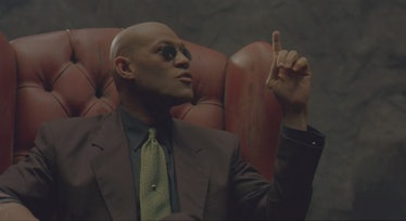 Morpheus telling Neo about Operation Dark Storm in The Matrix.