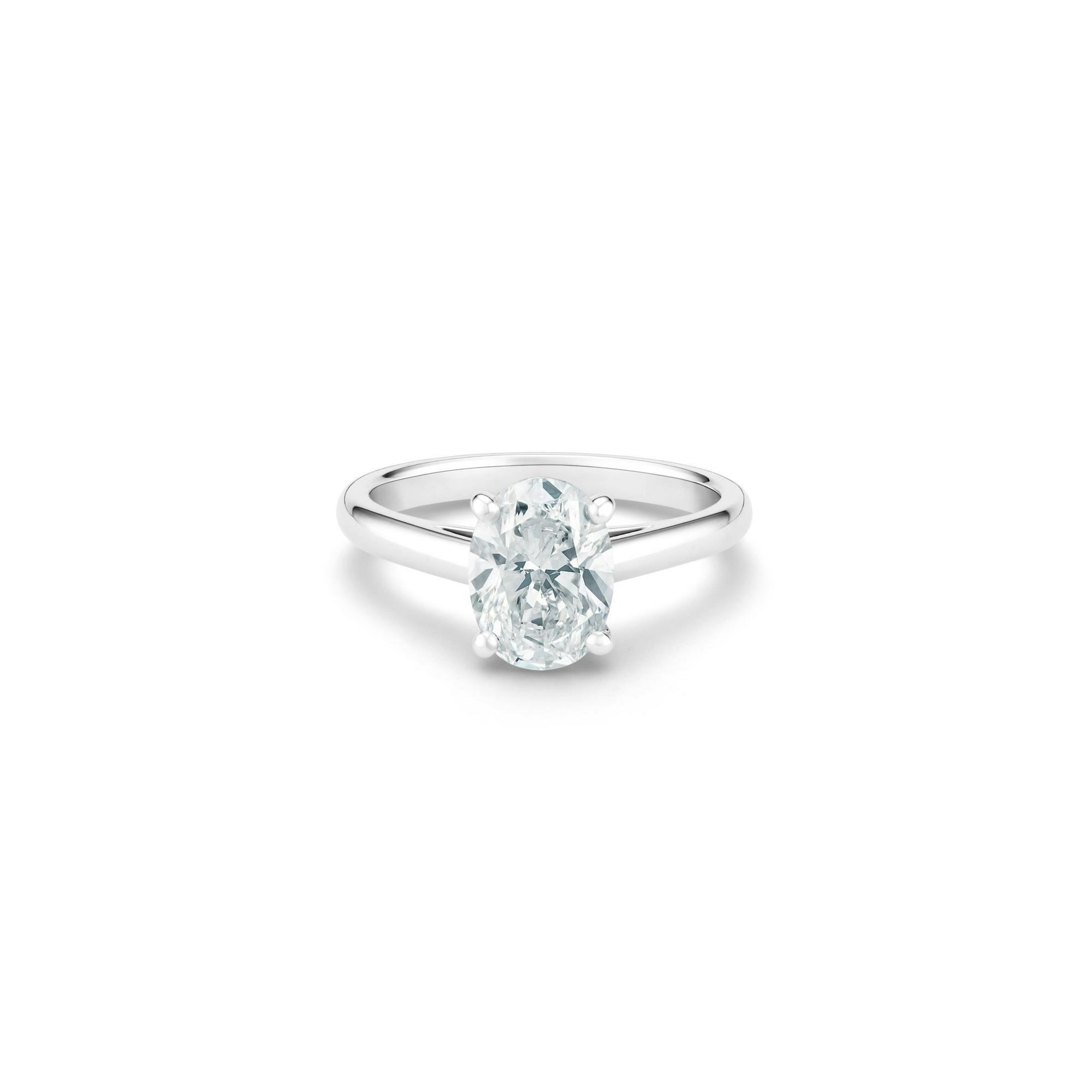 Classic Oval-Shaped Diamond Ring