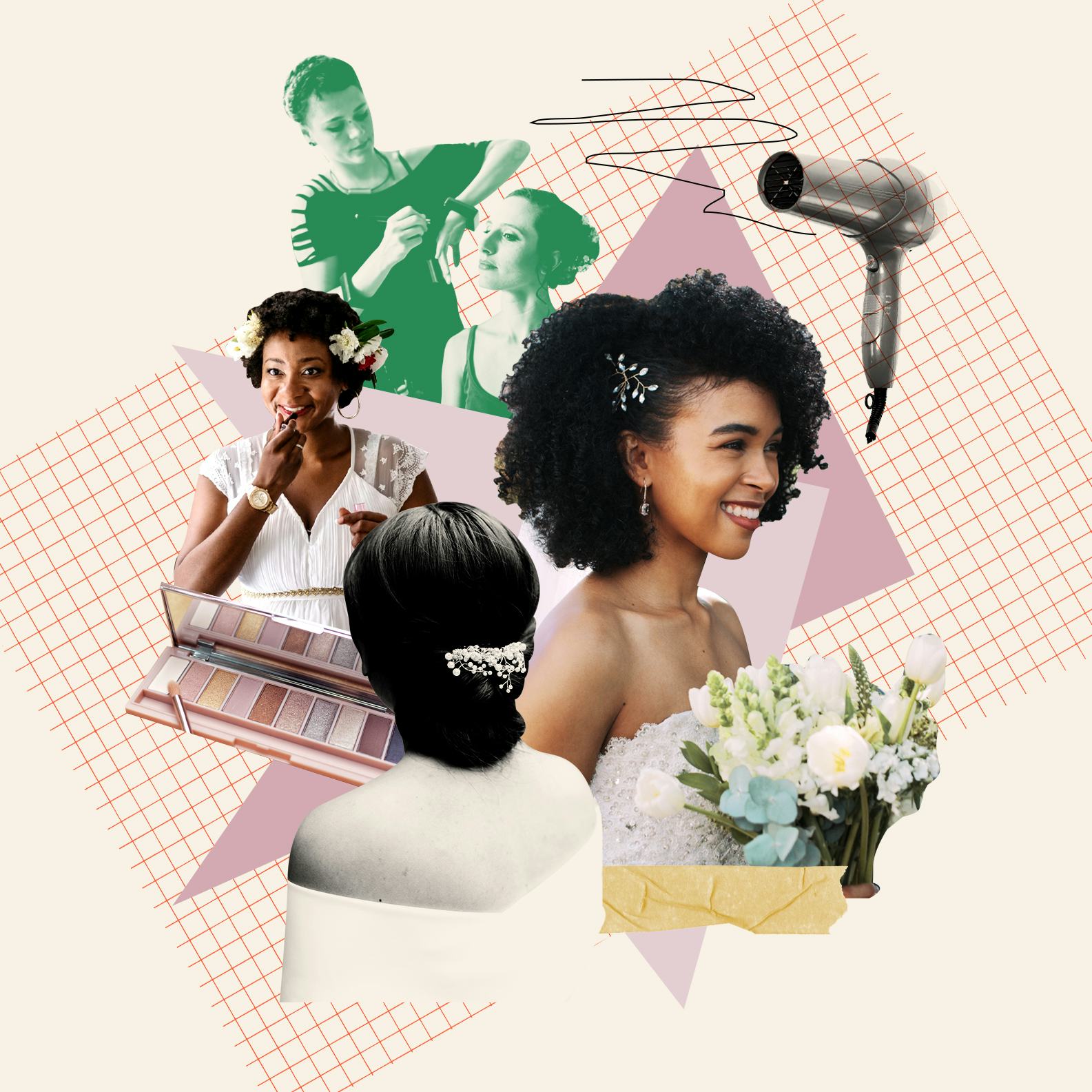 Various black hair wedding hairstyles