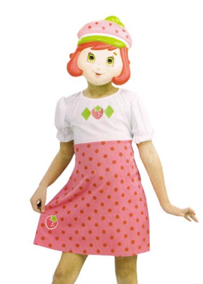 Strawberry Shortcake costume dress and mask set