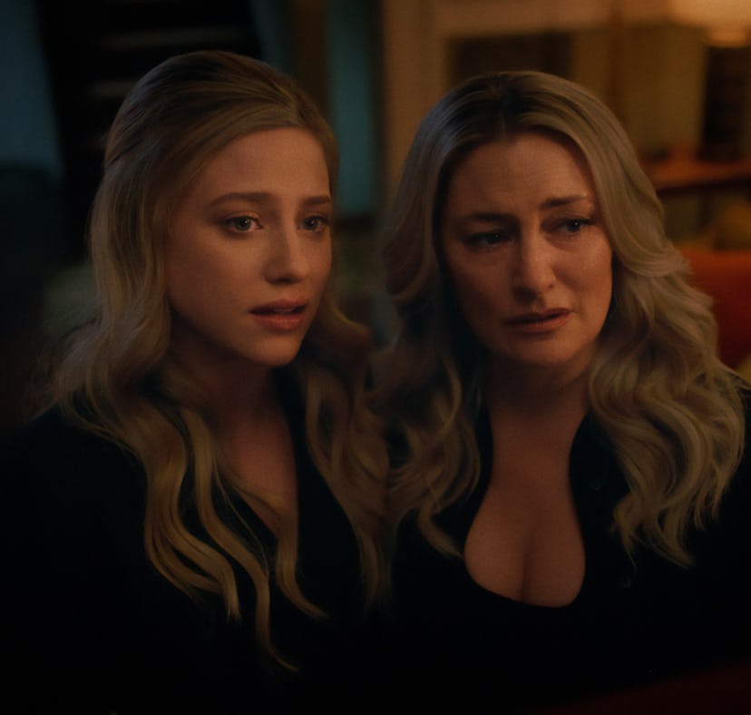 Lili Reinhart as Betty Cooper and Mӓdchen Amick as Alice Cooper
