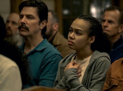 MICHAEL TRUCCO as WADE SCARBOROUGH and ANNARAH CYMONE as LEEZA SCARBOROUGH in 'MIDNIGHT MASS.'