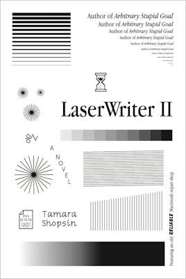 The book cover for LaserWriterII. 