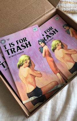 The book cover for T Is For Trash.